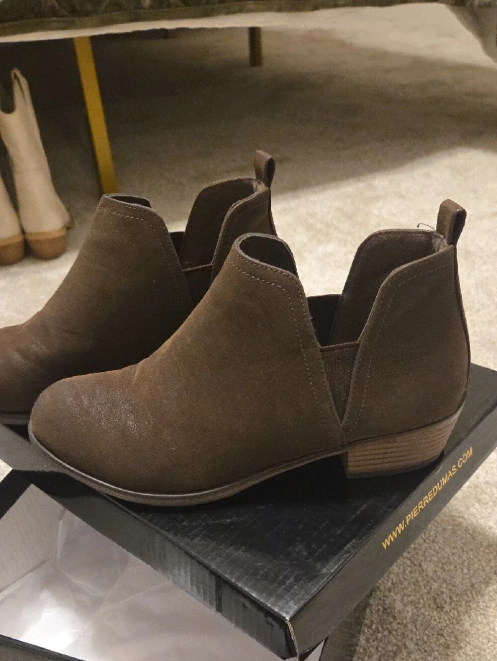 Pierre Dumas Brown Kids Ankle Booties